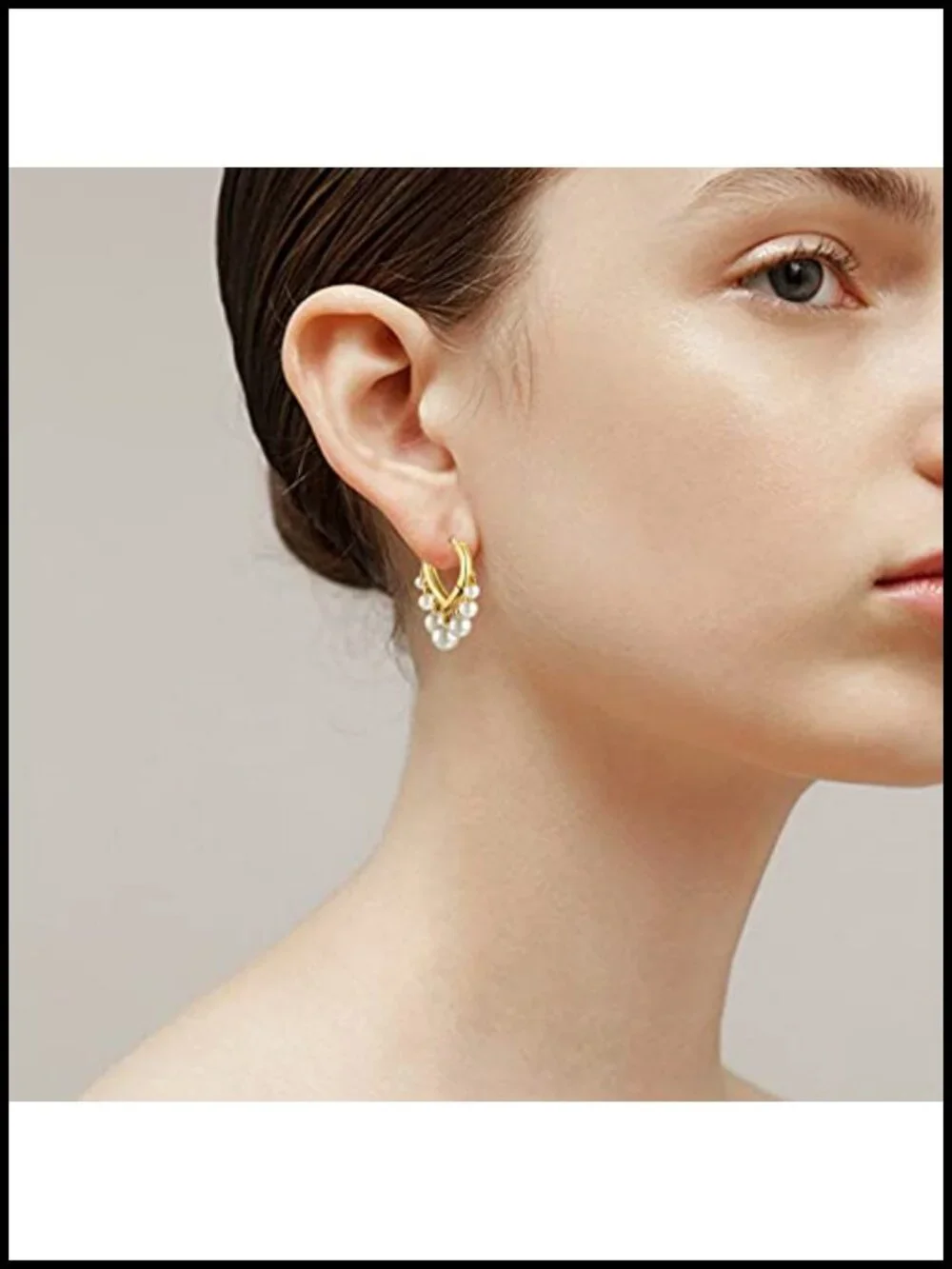 14K Gold Plated Dangle Huggie Hoop Earrings for Women Hypoallergenic Trendy